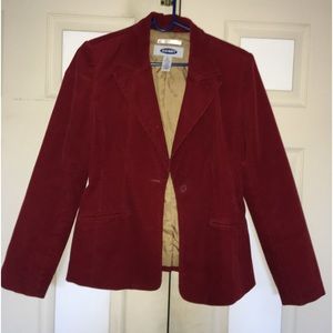 Red Old Navy corduroy Jacket